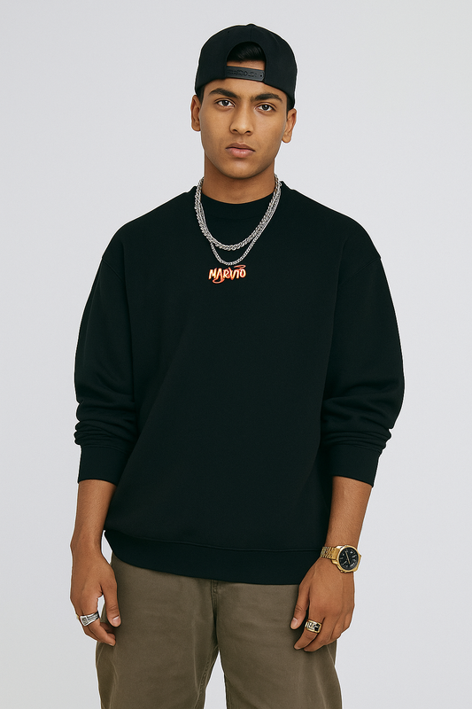 NARUTO EMBROIDERY LOGO | Unisex Oversized Sweatshirt