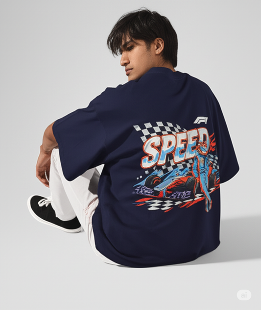 F1 SPEED OVERSIZED TEE| Unisex Terry Oversized Tee